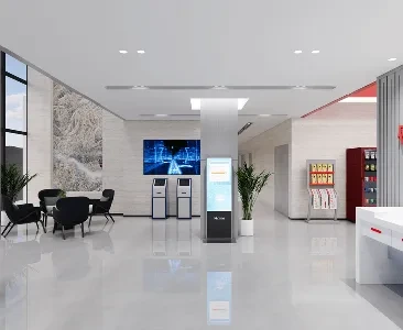 Enscape服务大厅场景SketchUp草图大师模型下载2304