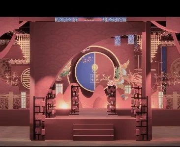 Enscape酒店婚庆宴会厅场景SketchUp草图大师模型下载2321