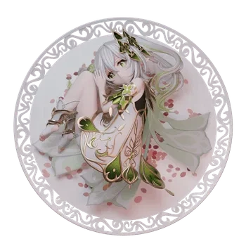 blender卡通女性角色3D模型小女孩ID62236盘子中的女孩