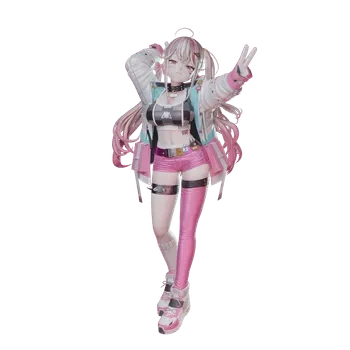 blender卡通女性角色3D模型小女孩ID62241时尚女孩