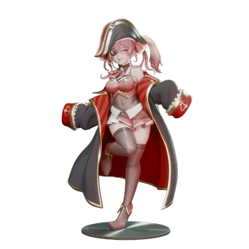 blender卡通女性角色3D模型小女孩ID62243女海盗