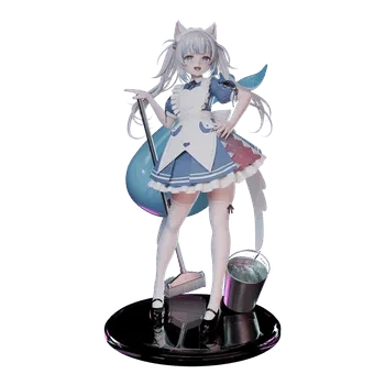 blender卡通女性角色3D模型小女孩ID62245女仆