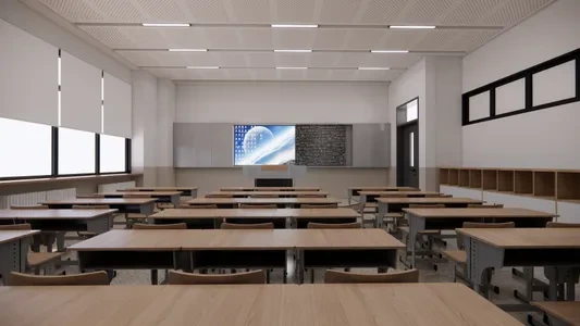 Enscape教室场景SketchUp草图大师模型下载1509