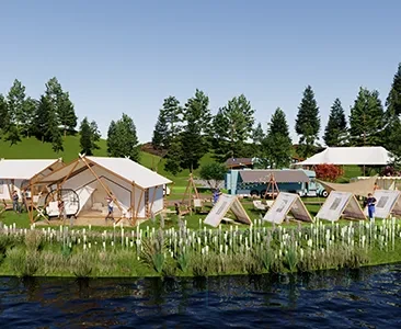 Enscape露营地场景SketchUp草图大师模型下载1803